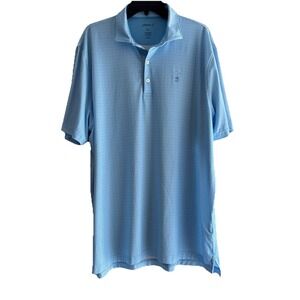 Johnnie O Featherweight Polo Shirt Mens XL Maliblu‎ Whipple Logo Heron Bird 1987